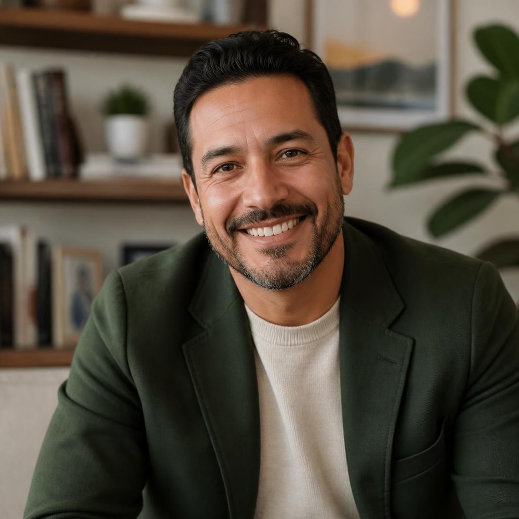 Mateo C., a volunteer mentor for young entrepreneurs